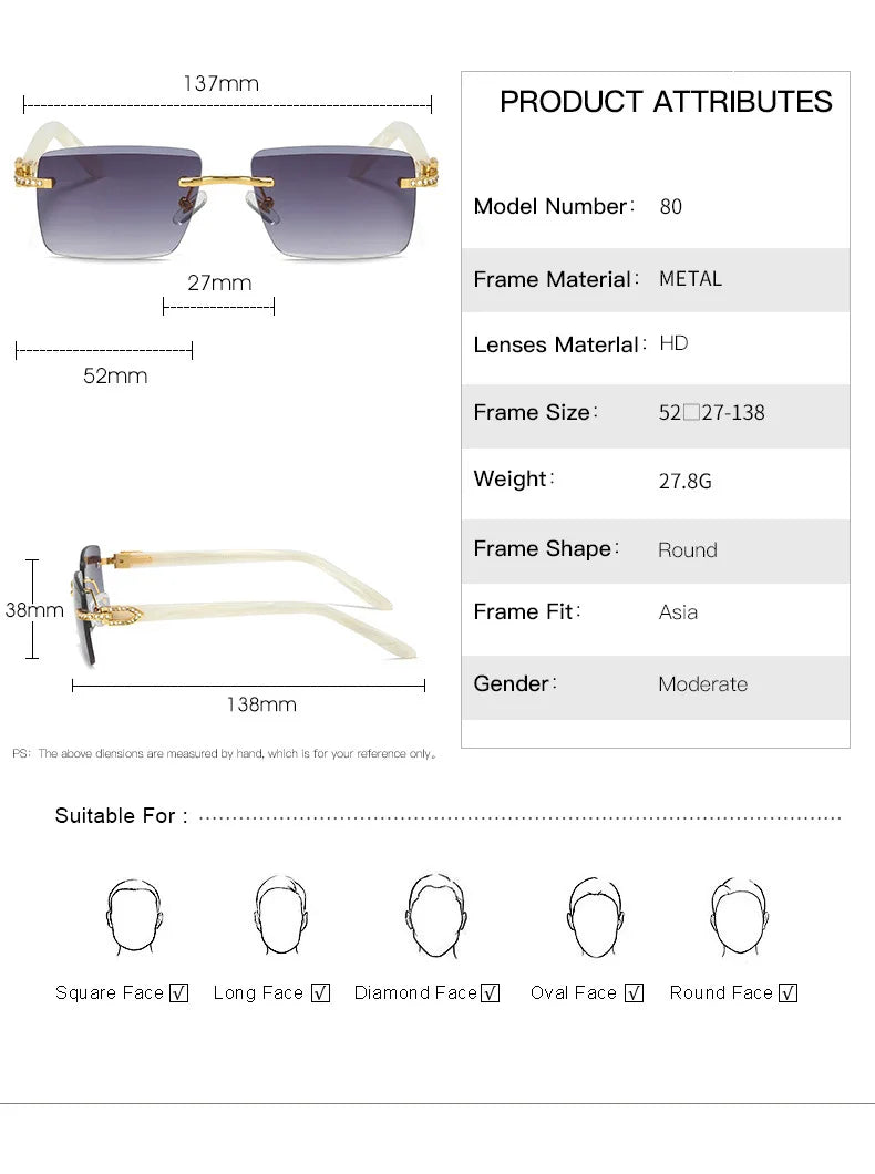 Sunglasses for women and men with a unique design featuring sparkling stones for a nice style