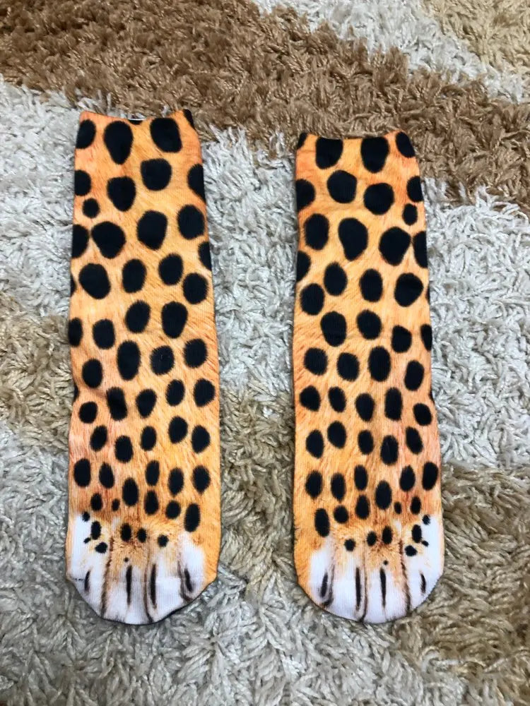 socks men and women party outdoor sports,Funny animal paw