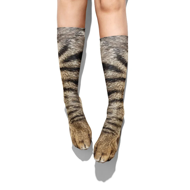 socks men and women party outdoor sports,Funny animal paw
