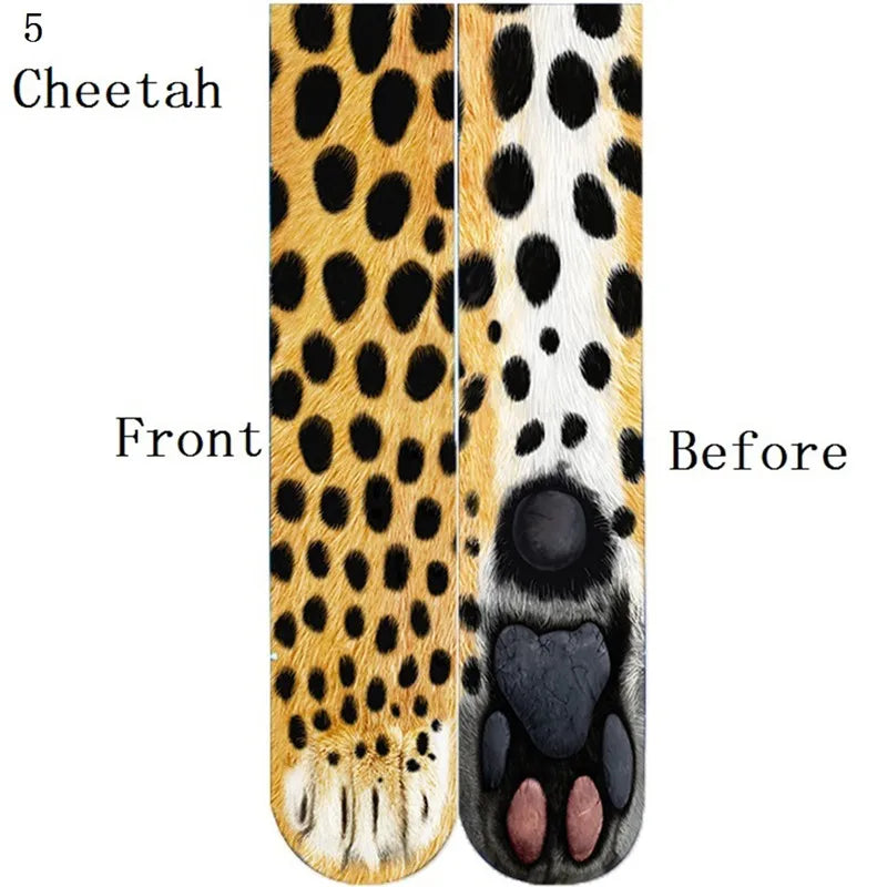 socks men and women party outdoor sports,Funny animal paw