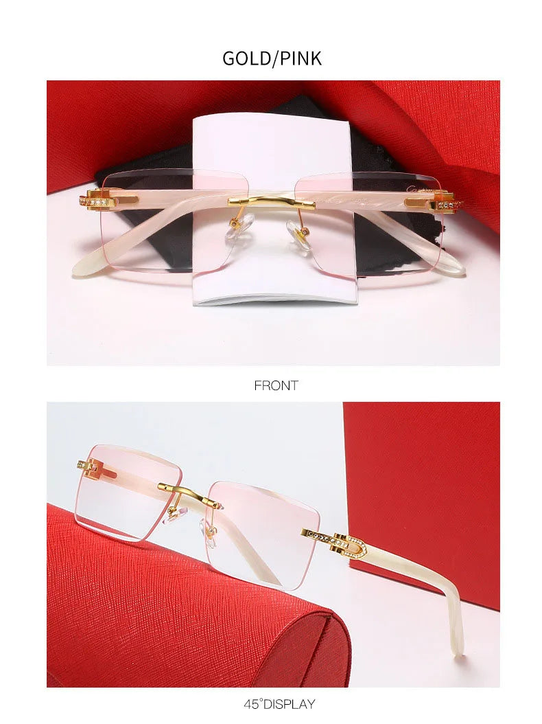 Sunglasses for women and men with a unique design featuring sparkling stones for a nice style