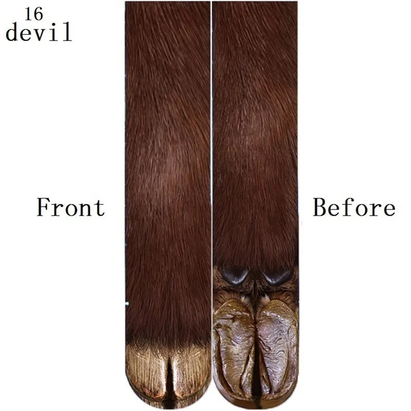 socks men and women party outdoor sports,Funny animal paw