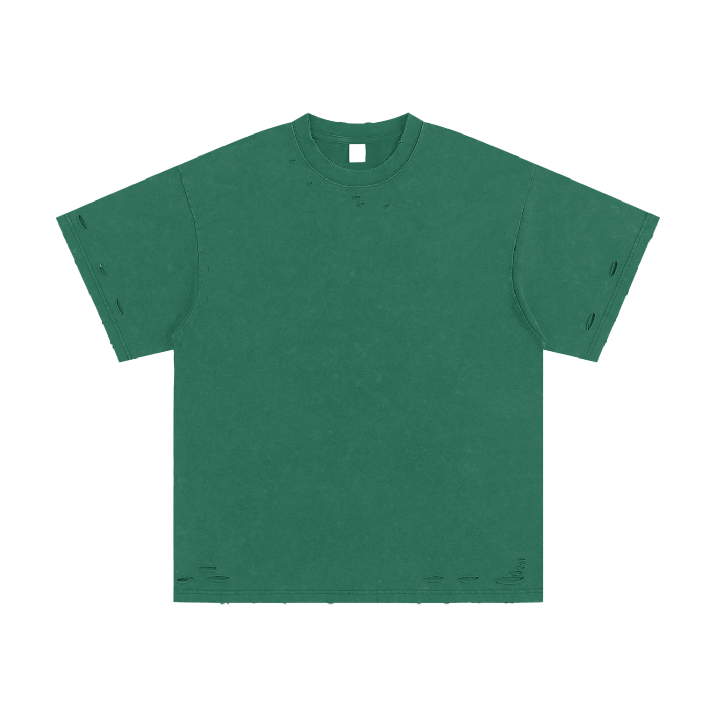 Heavyweight Snow Washed Hand-Frayed T-Shirt