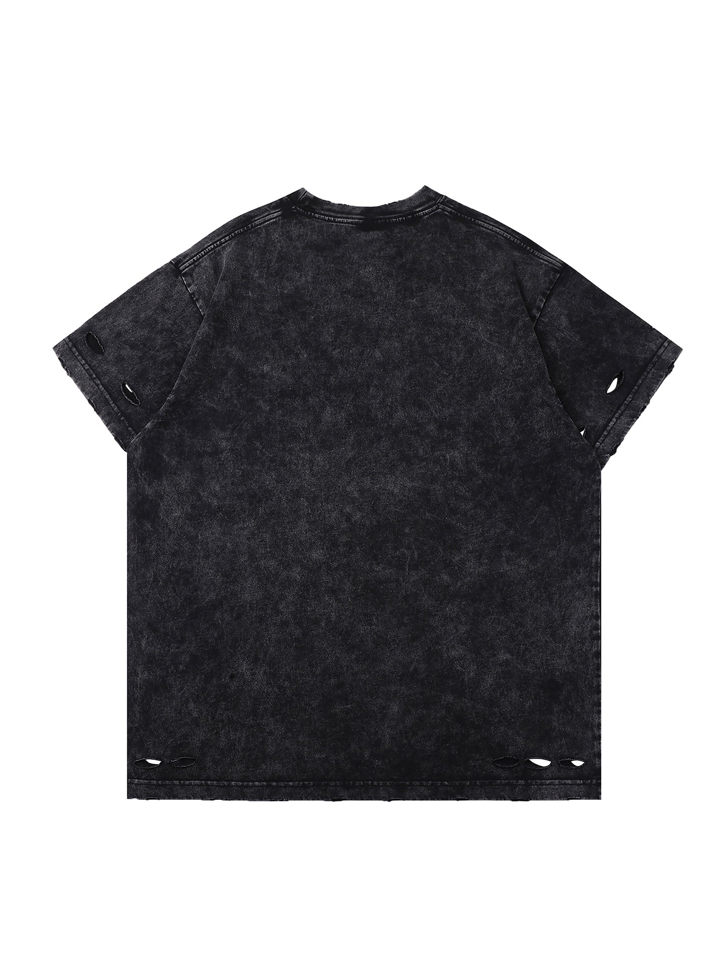 Heavyweight Snow Washed Hand-Frayed T-Shirt