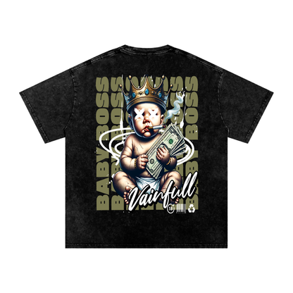 Acid Wash Oversize T-Shirt - 250 GSM (BACK)