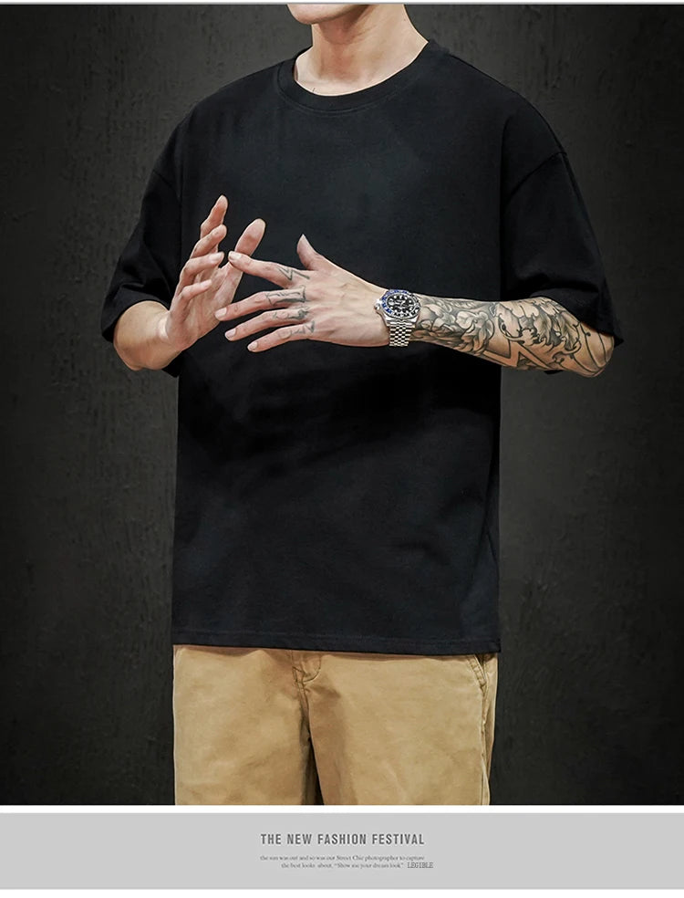 Men's Relaxed Fit Cotton Short Sleeve Tee