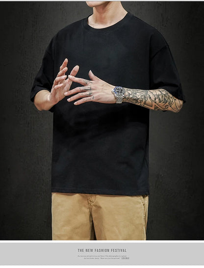 Men's Relaxed Fit Cotton Short Sleeve Tee