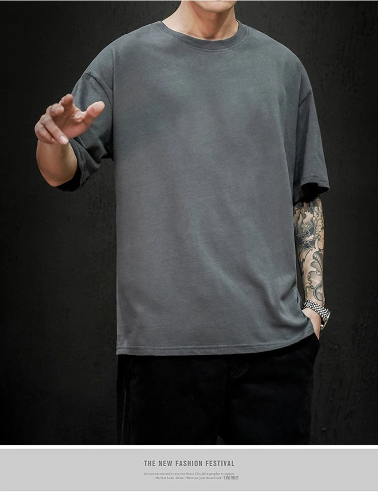 Men's Relaxed Fit Cotton Short Sleeve Tee