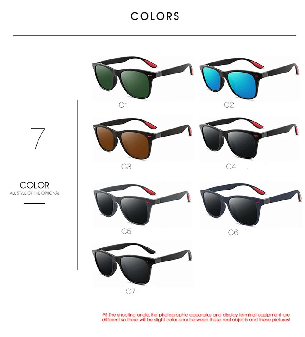 2025 Trendy Polarized Square Sunglasses for Men and Women - Retro Classic UV400 Protection Driving Glasses