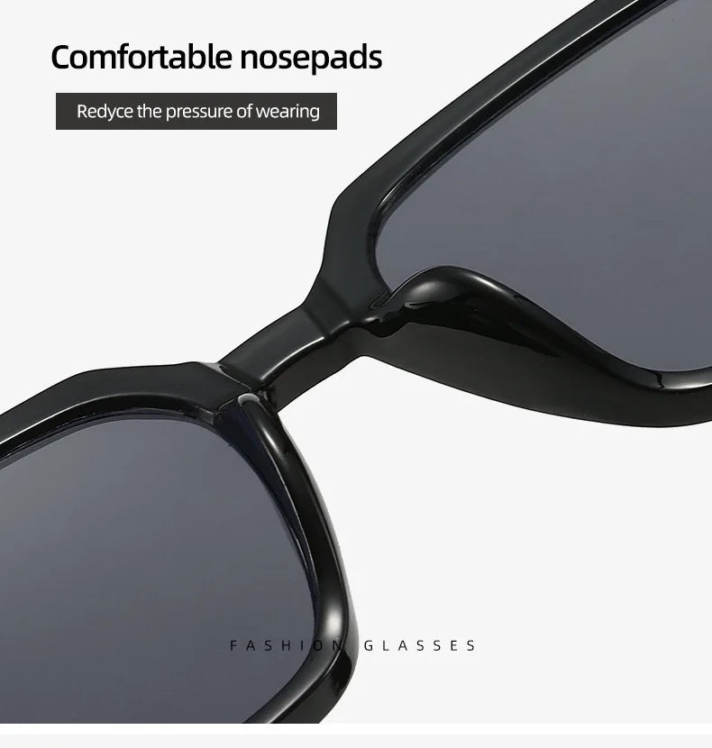 Trendy Retro Square Sunglasses for Men and Women - High-Quality
