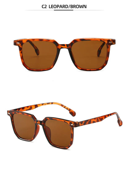 Trendy Retro Square Sunglasses for Men and Women - High-Quality