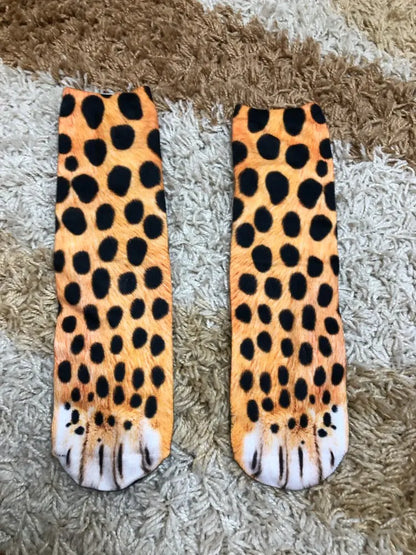 socks men and women party outdoor sports,Funny animal paw