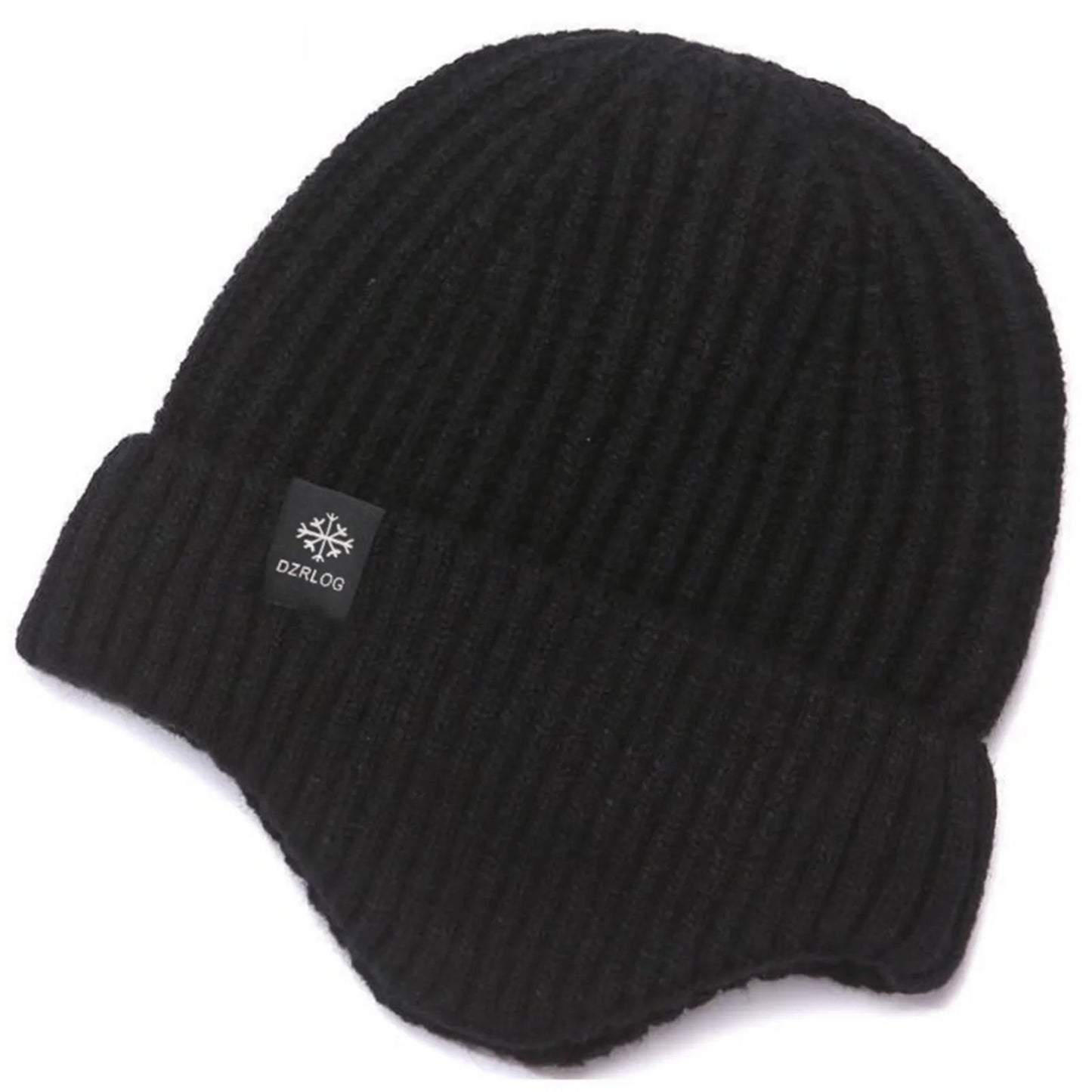 Unisex Winter Beanie Hat - Wool and Velvet Blend for Warmth, Casual Outdoor Cuff Design