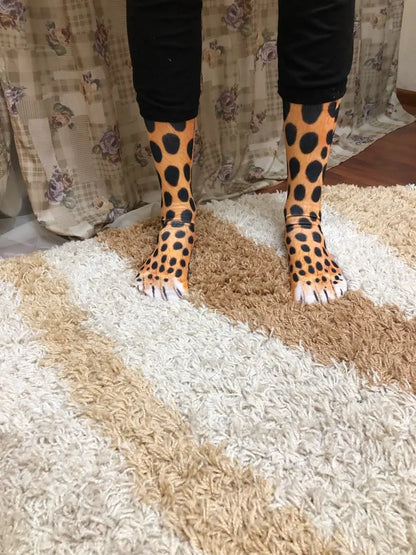 socks men and women party outdoor sports,Funny animal paw