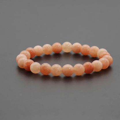 Energy Healing Beaded Bracelet - 8mm Natural Stones: Black Onyx, Lava, Tiger Eye, Agate, Quartz for Men and Women, Yoga & Chakra Jewelry