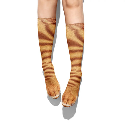 socks men and women party outdoor sports,Funny animal paw