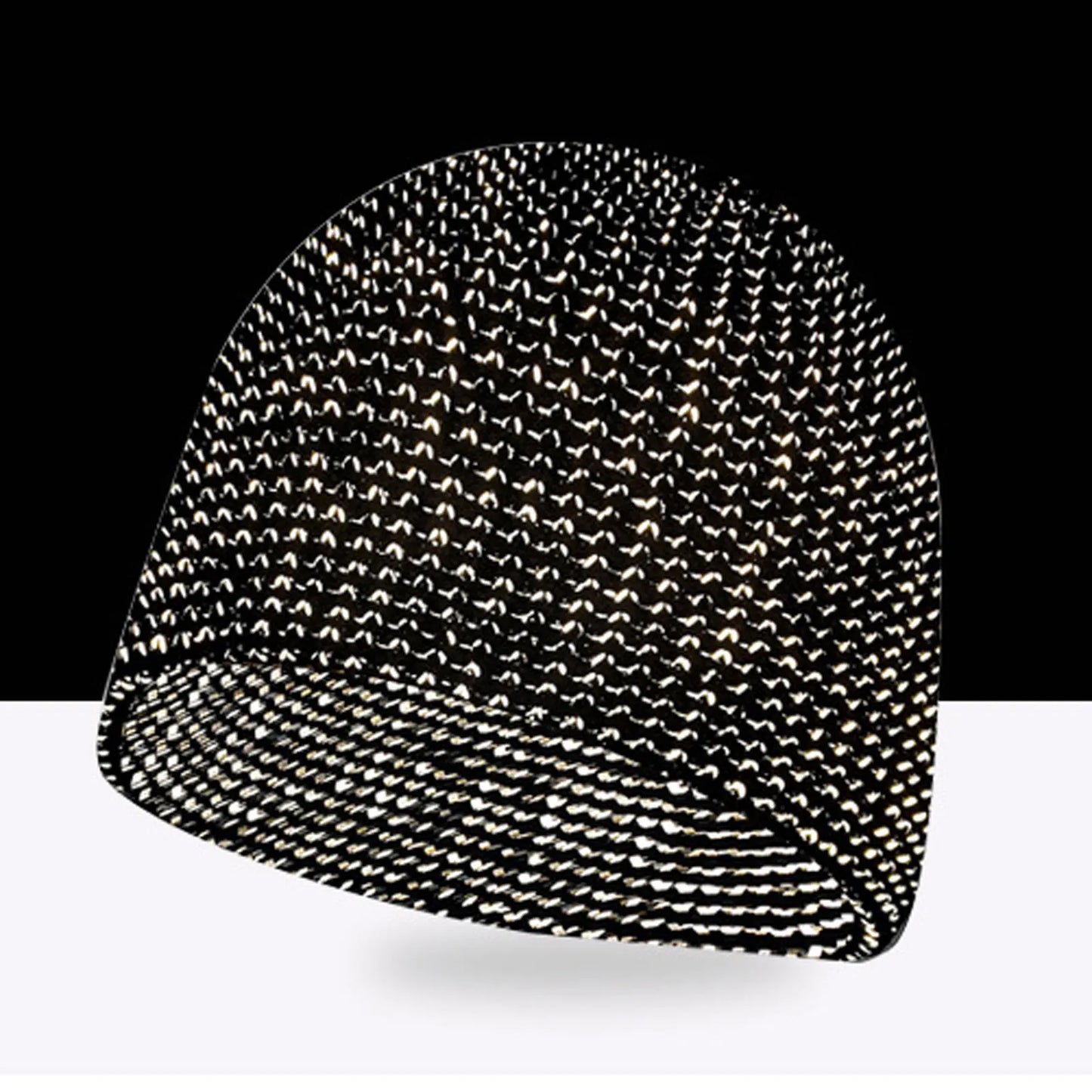 Men’s Reflective Beanie Hat - Solid Color Knitted Winter Skull Cap for Casual Style