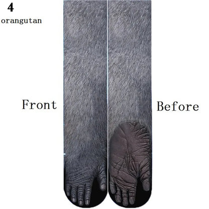 socks men and women party outdoor sports,Funny animal paw