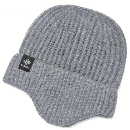 Unisex Winter Beanie Hat - Wool and Velvet Blend for Warmth, Casual Outdoor Cuff Design