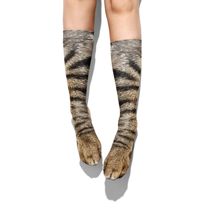 socks men and women party outdoor sports,Funny animal paw