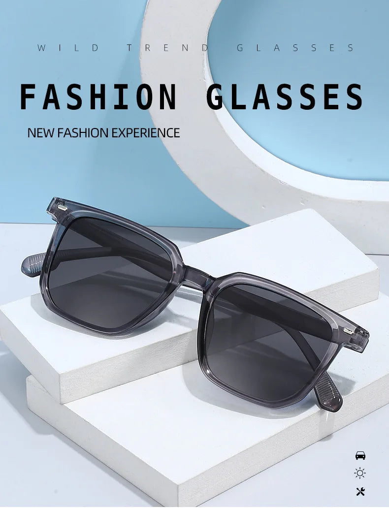 Trendy Retro Square Sunglasses for Men and Women - High-Quality