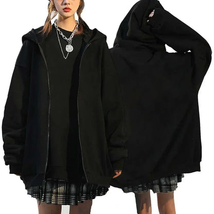 Oversized Fleece Hoodie - Casual Sweatshirt for Fall and Winter