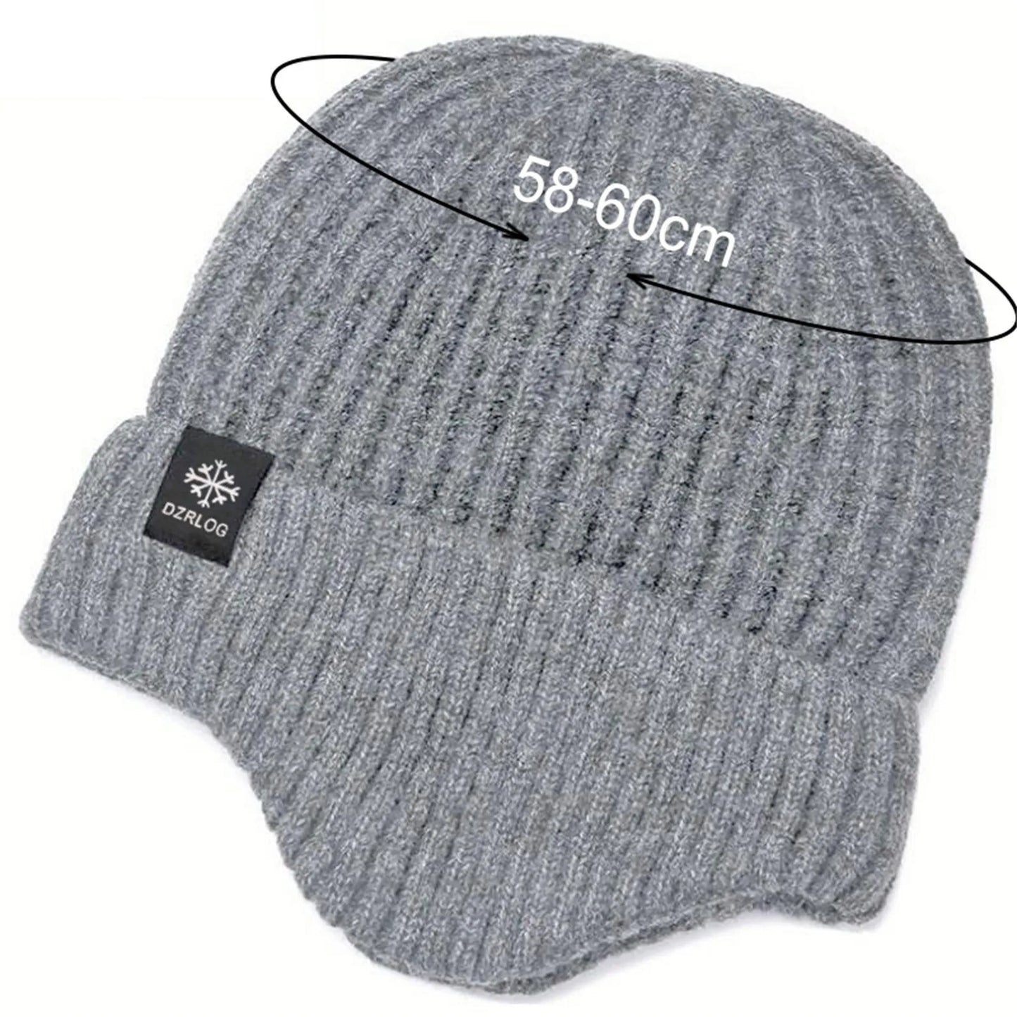 Unisex Winter Beanie Hat - Wool and Velvet Blend for Warmth, Casual Outdoor Cuff Design