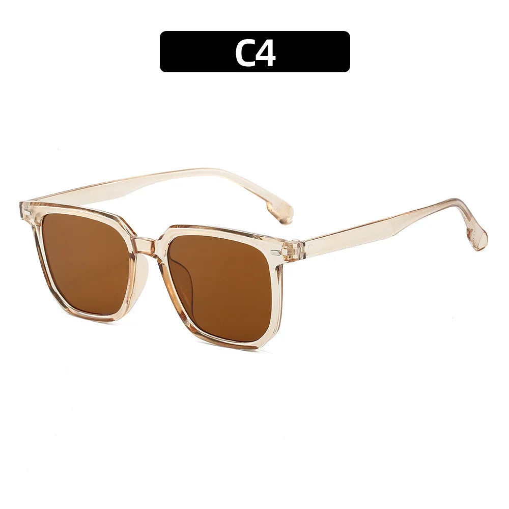 Trendy Retro Square Sunglasses for Men and Women - High-Quality