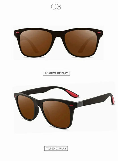 2025 Trendy Polarized Square Sunglasses for Men and Women - Retro Classic UV400 Protection Driving Glasses