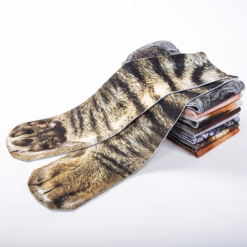 socks men and women party outdoor sports,Funny animal paw