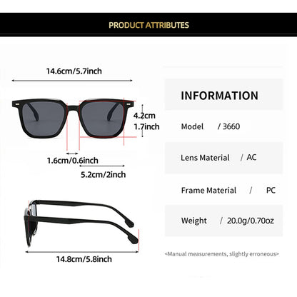 Trendy Retro Square Sunglasses for Men and Women - High-Quality