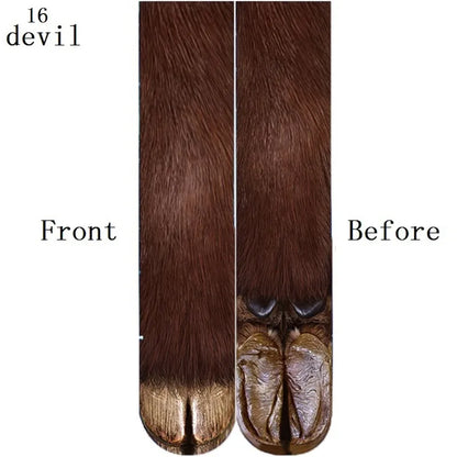 socks men and women party outdoor sports,Funny animal paw