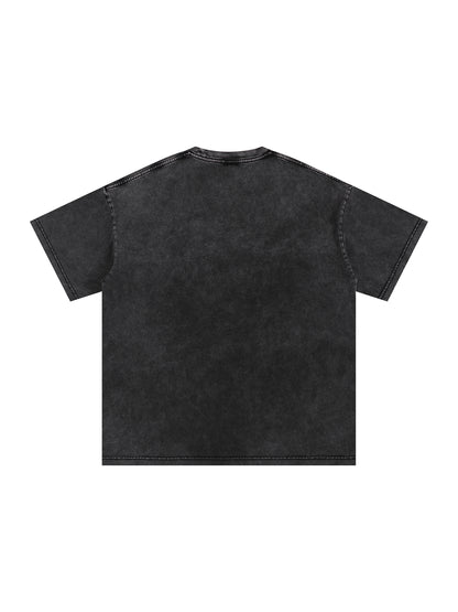 Acid Wash Oversize T-Shirt - 250 GSM (BACK)