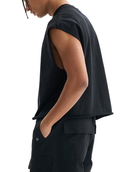 French Terry Boxy Tank Top (BACK)