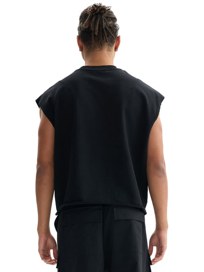 French Terry Boxy Tank Top (BACK)